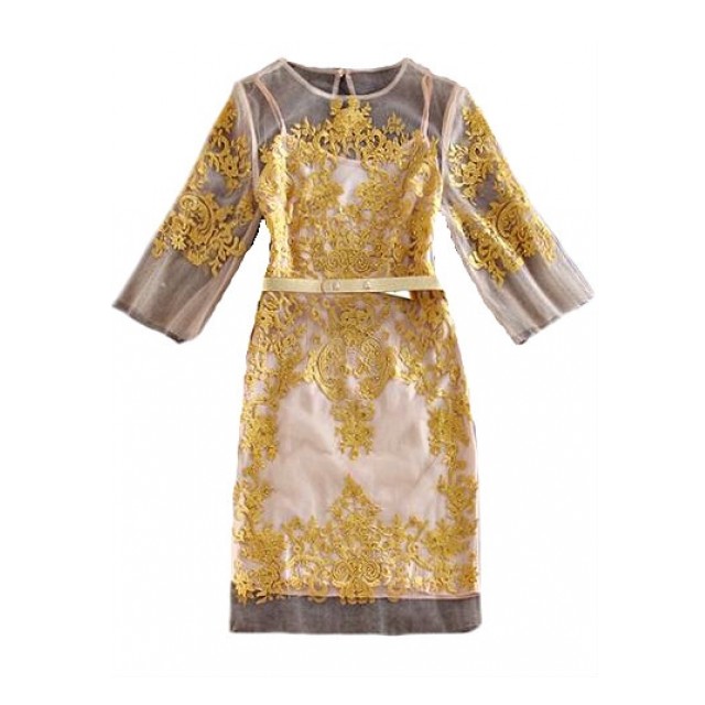 Gold Cocktail Dresses Evening